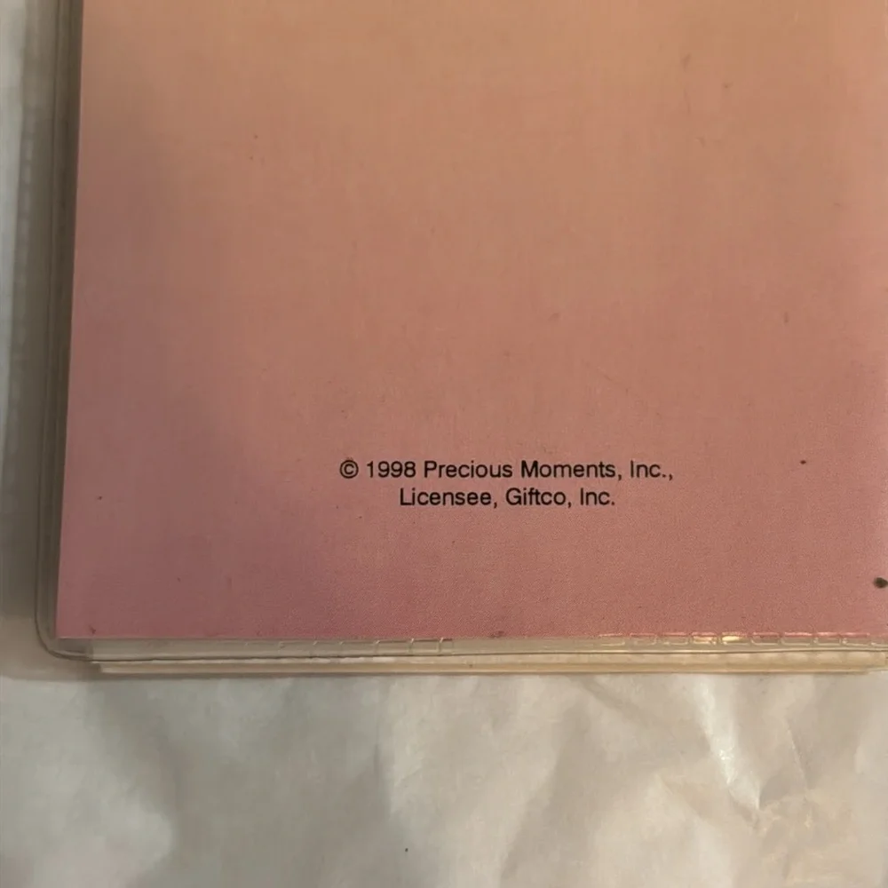 Precious Moments Vintage Pink and Cream Office Calendar